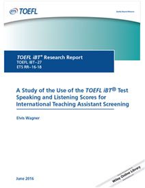 Uluslararası öğretim asistanı taramasında TOEFL iBT test konuşma ve dinleme puanlarının kullanımına dair bir çalışma hakkında daha fazla bilgi edinin