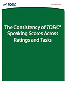 TOEIC konuşma puanlarının derecelendirmeler ve görevler arasında tutarlılığı hakkında daha fazla bilgi edinin