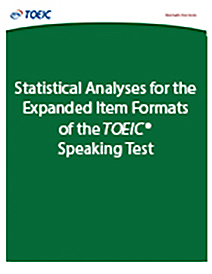 TOEIC® Konuşma Testi'nin Genişletilmiş Madde Formatları için İstatistiksel Analizler hakkında daha fazla bilgi edinin