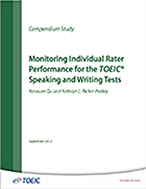 TOEIC konuşma ve yazma testleri için bireysel değerlendirici performansını izleme hakkında daha fazla bilgi edinin