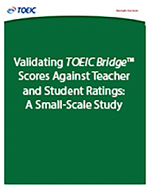 TOEIC Köprü Puanlarının Öğretmen ve Öğrenci Derecelerine Karşı Doğrulaması: Küçük Ölçekli Bir Çalışma hakkında daha fazla bilgi edinin