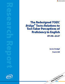 Yeniden Tasarlanmış TOEIC Köprü Testleri: Sınav Katılımcılarının İngilizce Yeterlilik Algılarıyla İlişkileri
