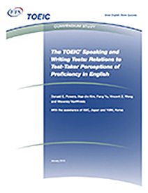 TOEIC Konuşma ve Yazma Testleri hakkında daha fazla bilgi edinin: Sınav Katılımcılarıyla İlişkiler İngilizce Yeterlilik Algıları