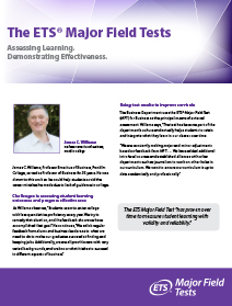 Cover image of The Major Field Tests in Action: Franklin College (PDF) 